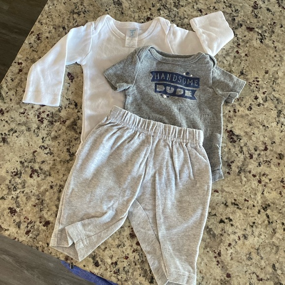 Baby outfit set - Handsome dude - Picture 1 of 6